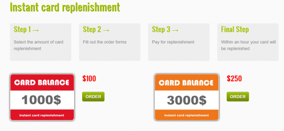 Credit Cards Prepard - INSTANT CARD REPLENISHMENT